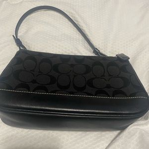 Black small coach purse